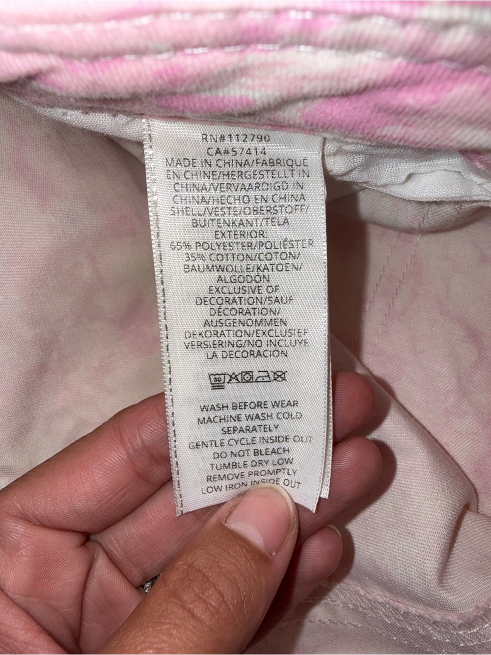 True Religion Pink and Cream Camo Jeans - Picture 9 of 9